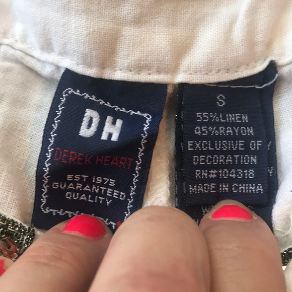 Derek Heart Cargo Linen Pants - Picture 8 of 8